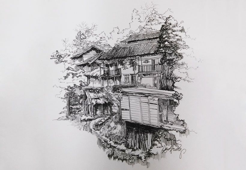 素描風(fēng)景