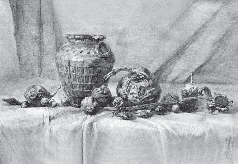素描靜物作品