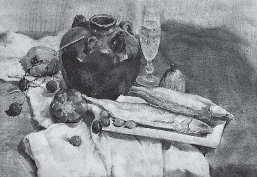 素描靜物作品